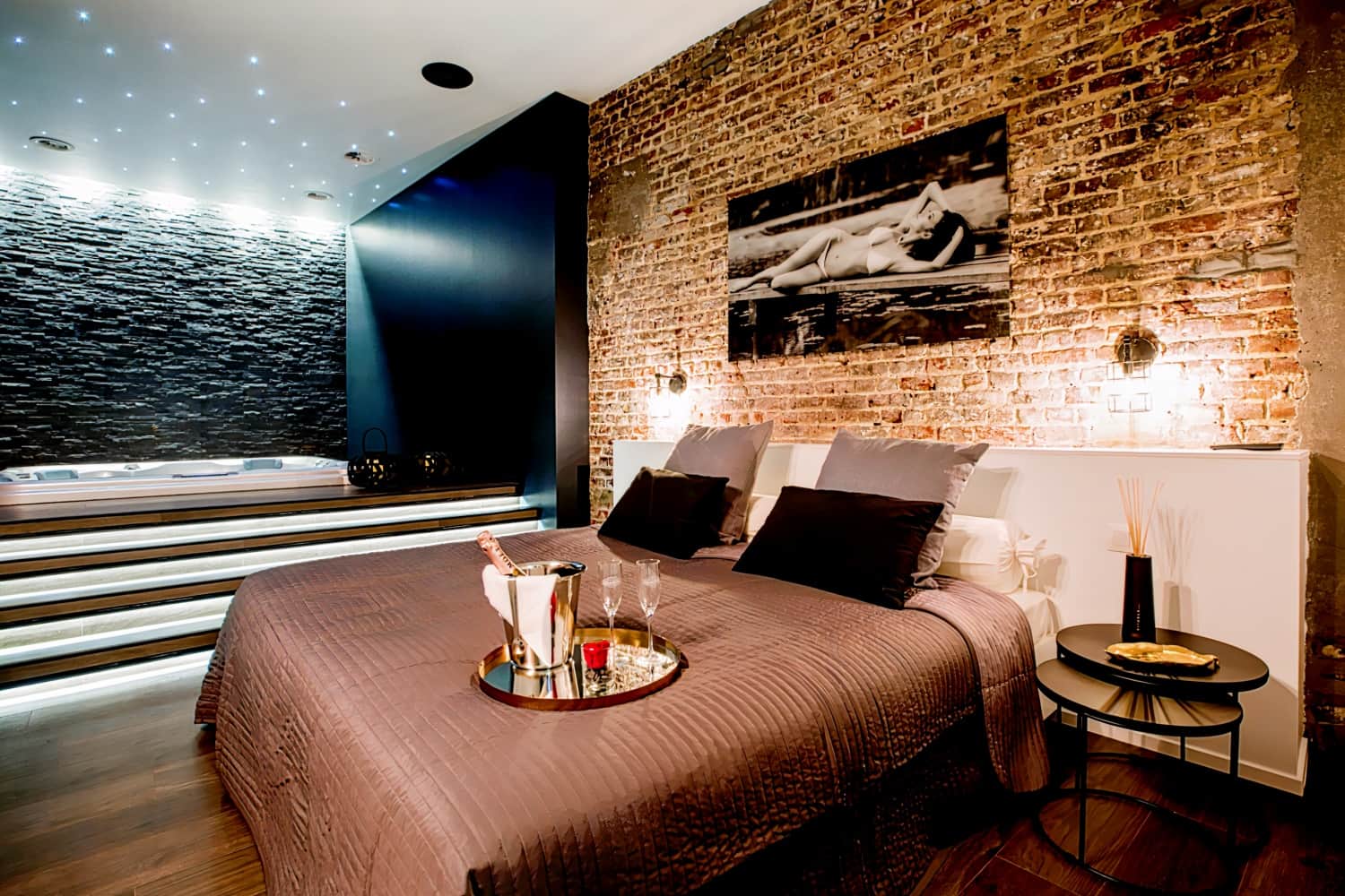 Chambre Jacuzzi Privatif Hôtel Esperance